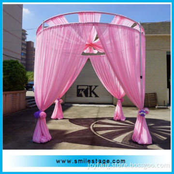 pipe and drape fittings as event backdrop stand